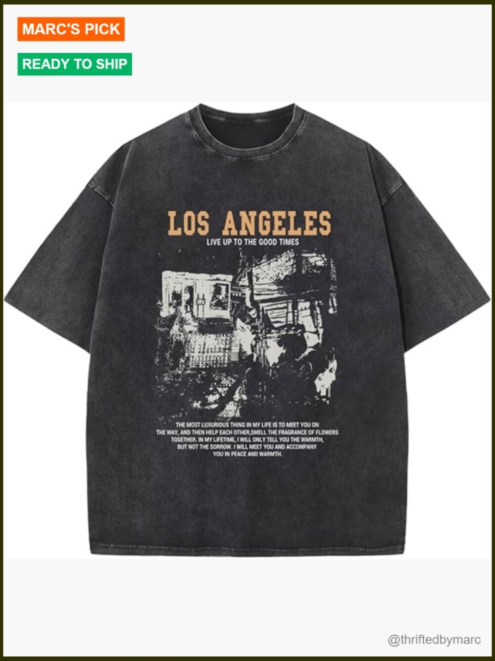 Oversized Vintage Graphic Tee Men's Baggy Cotton T-Shirt Streetwear Casual